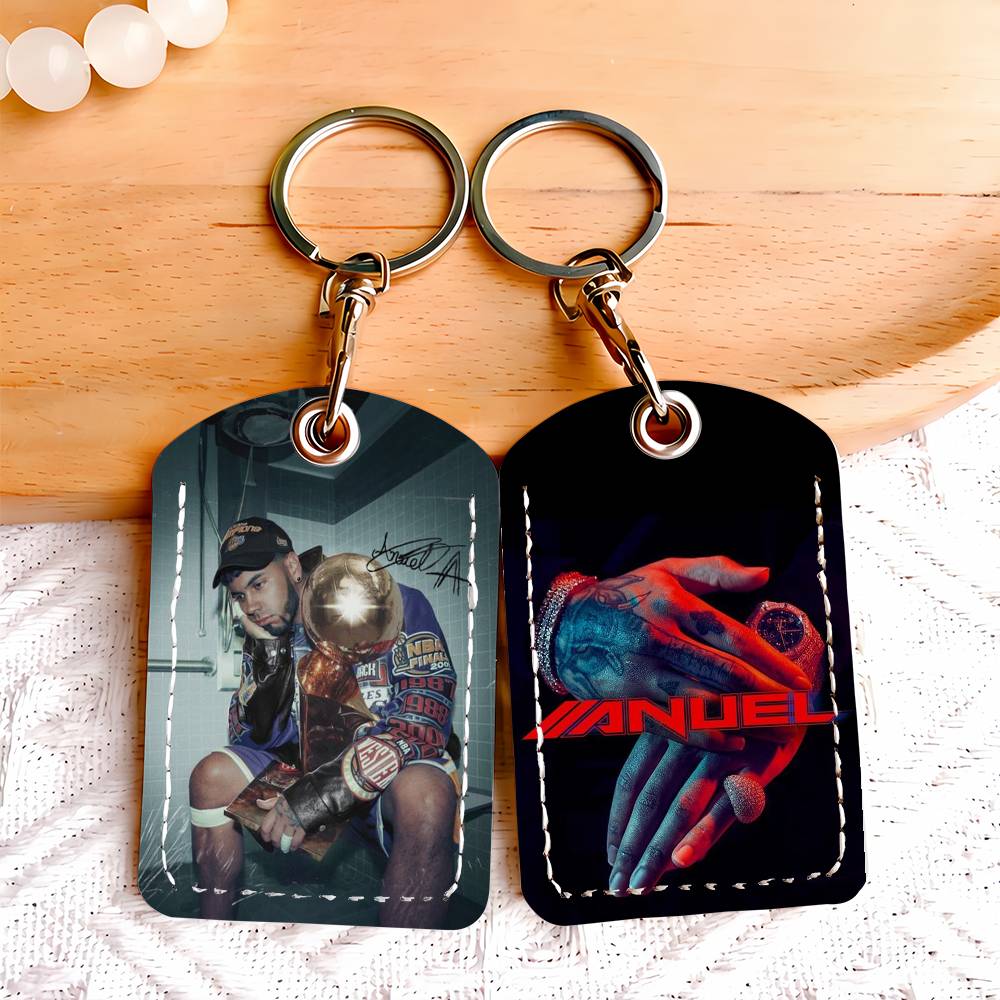 Card Index Box - Singer Anuel AA Card Holder Keychain