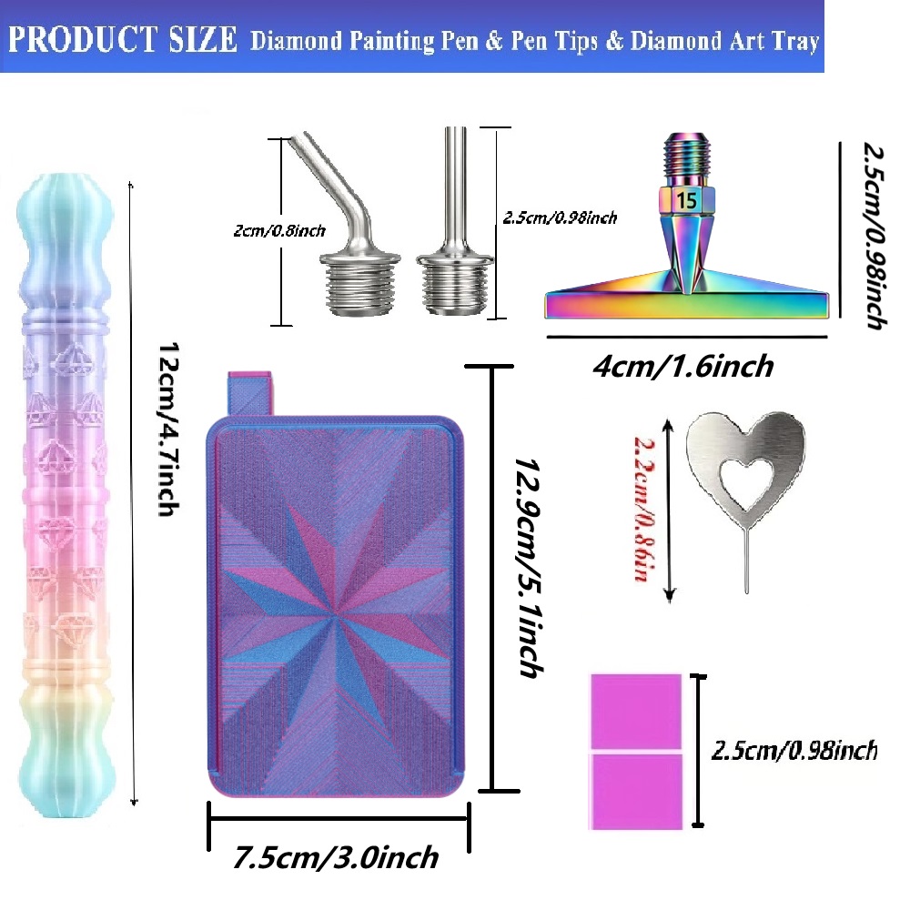 3D Diamond Pattern Dotting Pen - Correction Pen Fine 评论和价格