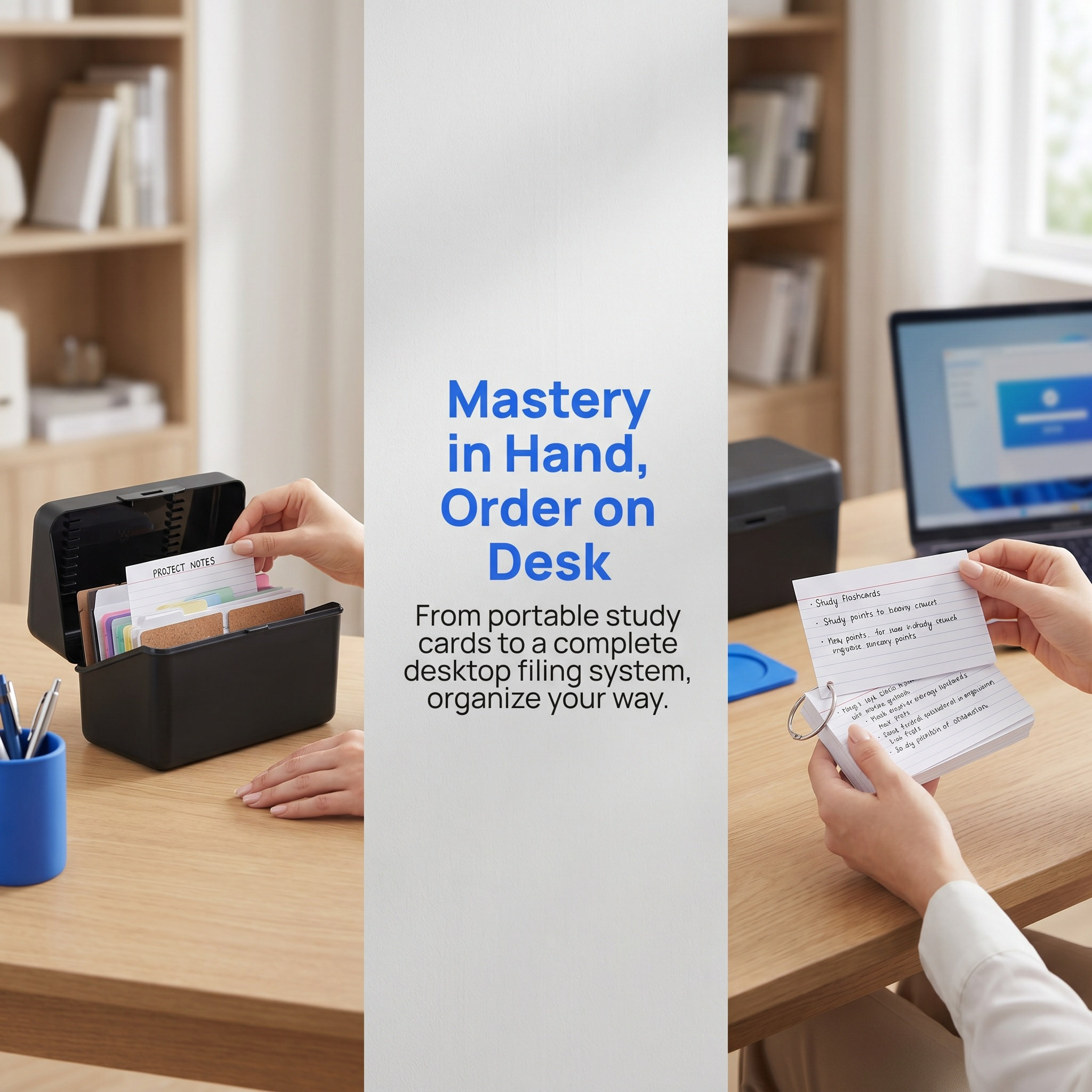 2Sets Desktop Card Storage Box - Card Index Box 评论和价格