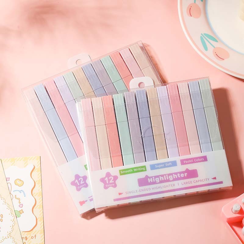 12 Pcs/Set Double Tip Highligh - Stabilo Marker Boss 评论和价格