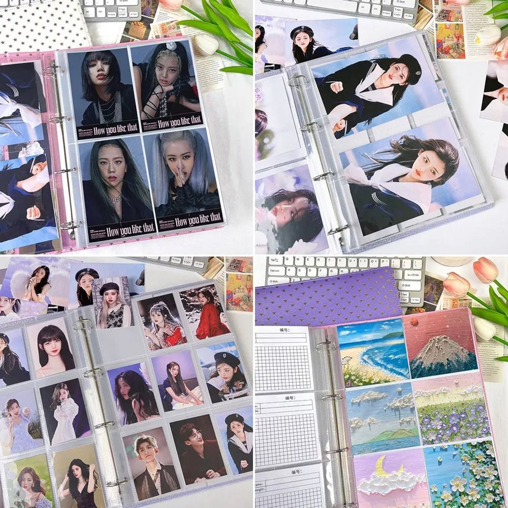 10Pcs A4 Kpop Binder Sheets Mu - Card Index Box 评论和价格
