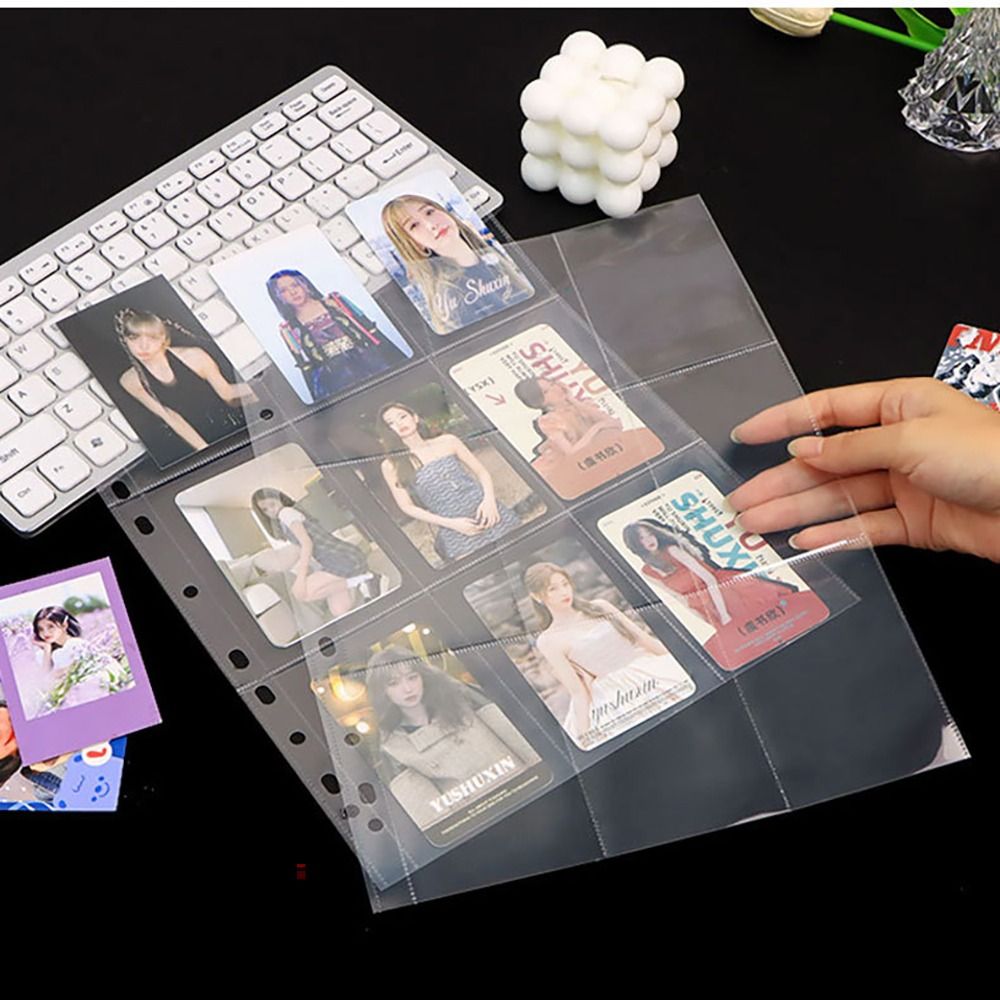 10Pcs A4 Kpop Binder Sheets Mu - Card Index Box 评论和价格