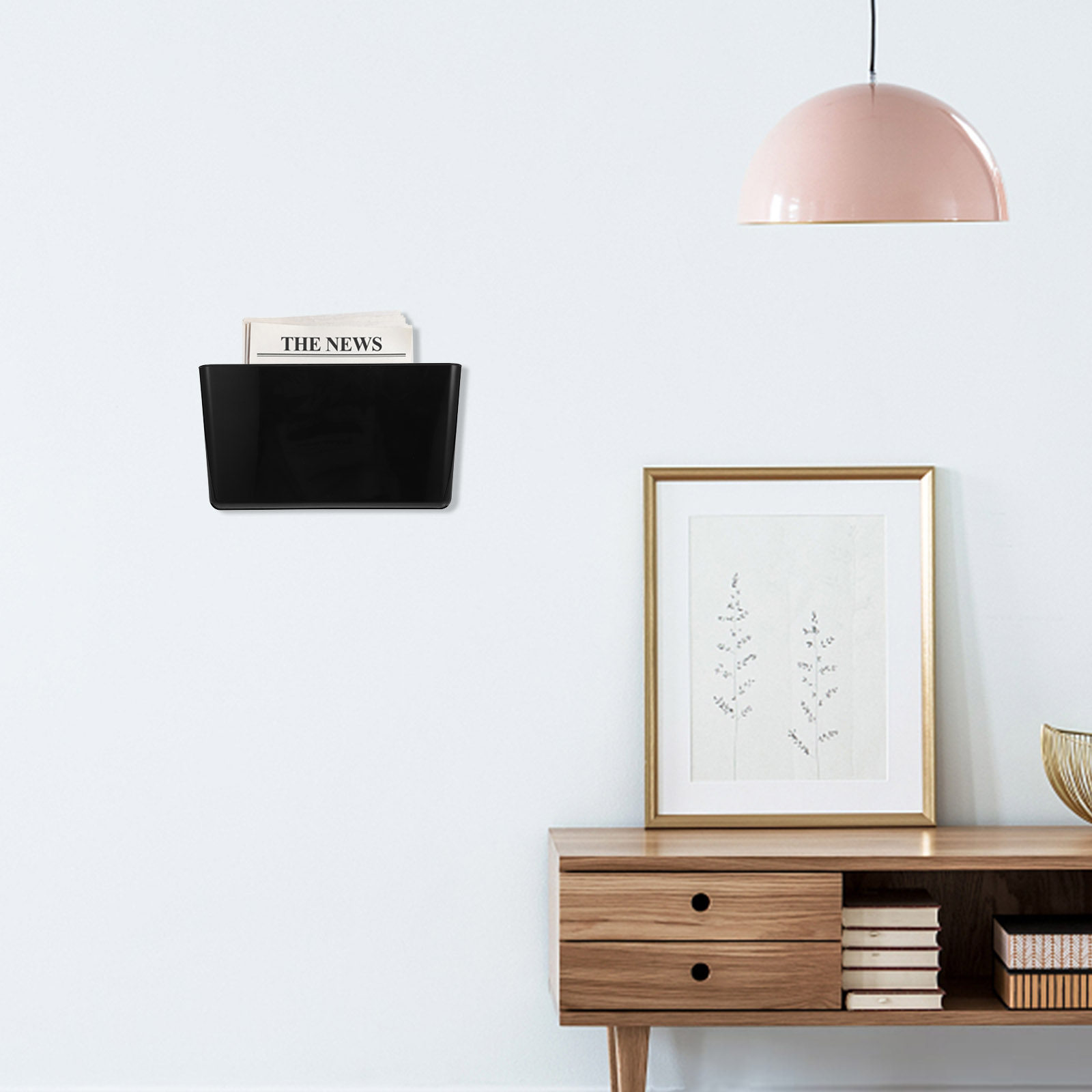 Wall Mount File Organizer Sing - Magazine Holder Rack 评论和价格