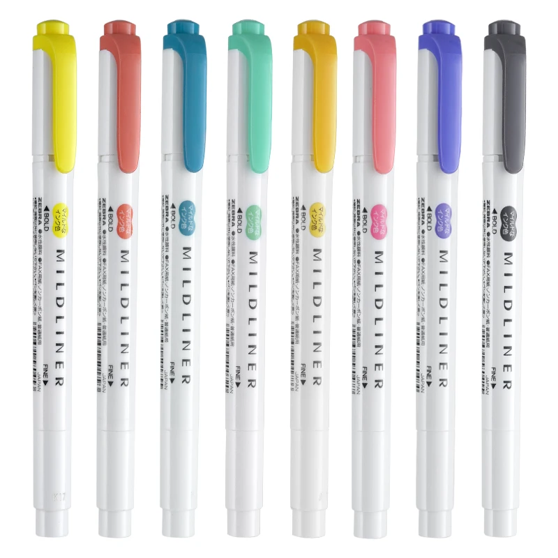25 Colors Japan ZEBRA Mildline - Zebra Pen Mildliner 评论和价格