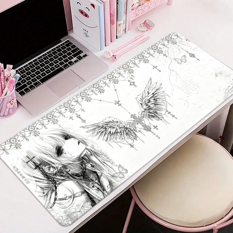 Leather Mousepad Black White A - Leather Desk Pad 评论和价格